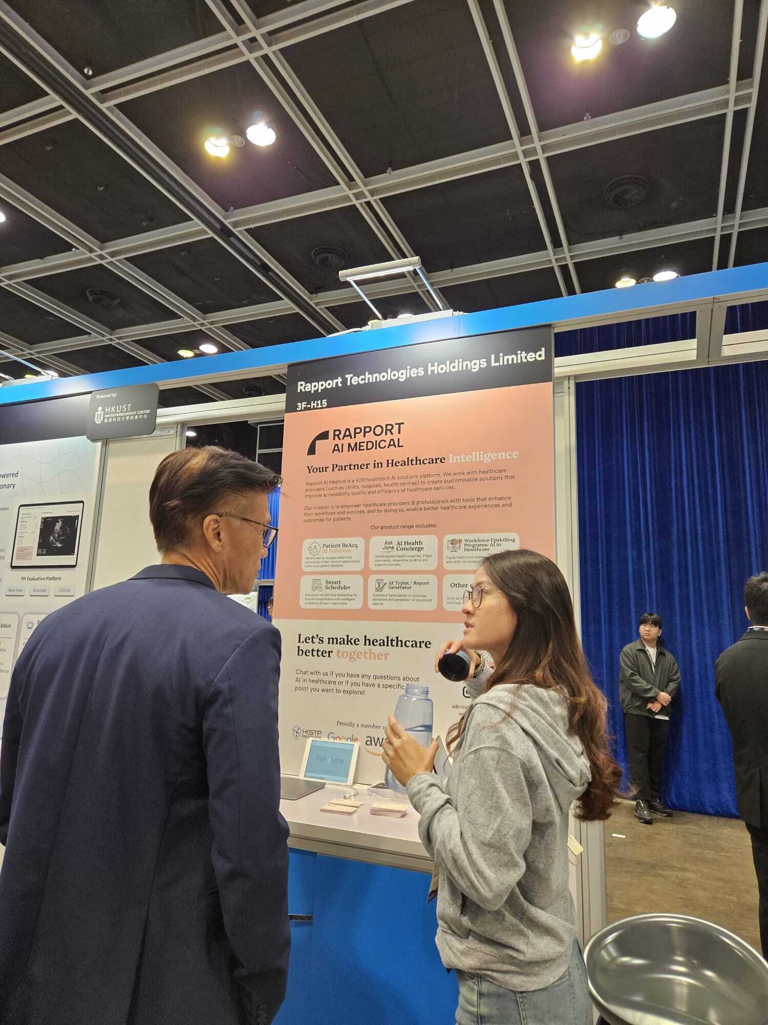 Rapport AI Medical exhibition booth