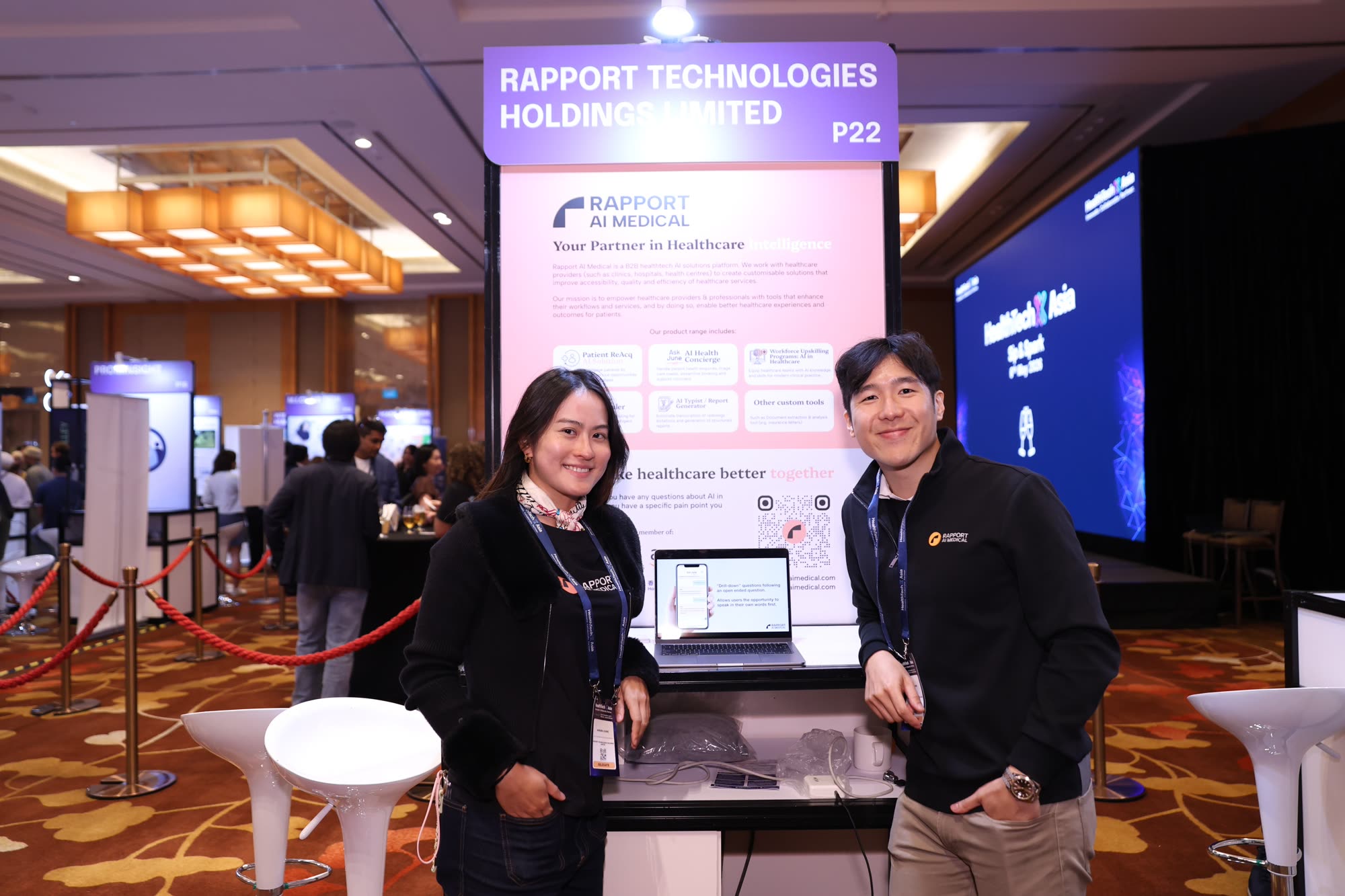 Rapport AI Medical team at HealthTech Asia
